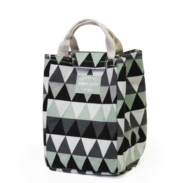 Fine Living Lunch Bag - Green Grey