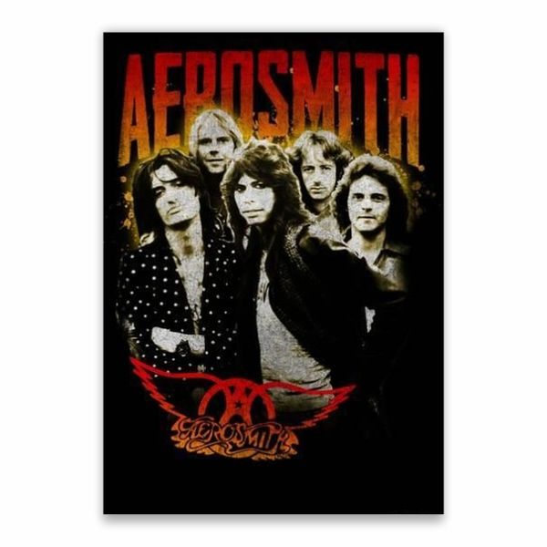 Black And White Aerosmith Poster - A1