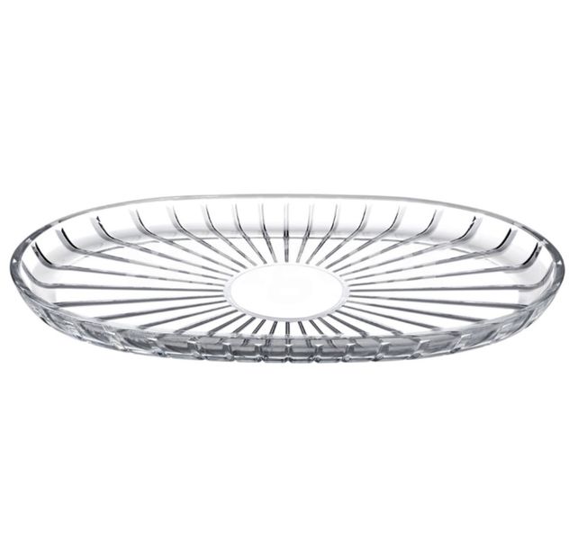 Pasabahce Elegant Oval Glass Serving Plate 278 x 163 mm - Premium Tableware