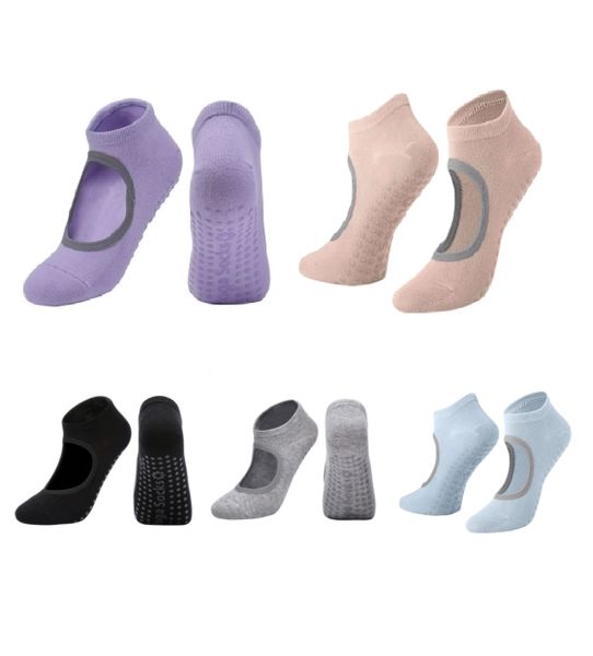 5 Pairs Multi-Colour Non-Slip Yoga Socks For Yoga, Barre, Hospital,Workout