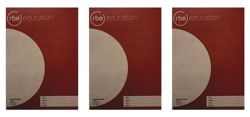 RBE Exercise A4 Jotter Book 72 Page -No Rullings 3's