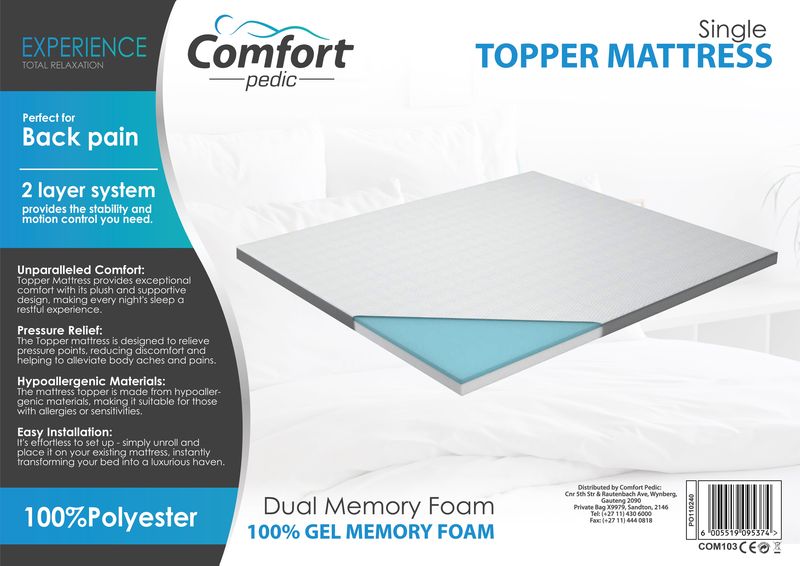 Comfort Pedic Mattress Topper