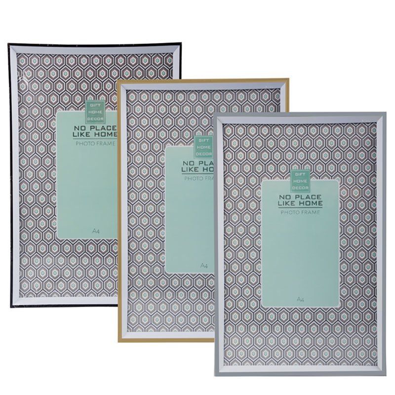 Bulk Pack x 6 Assorted Colour Plastic Rim Frames For A4 Certificate