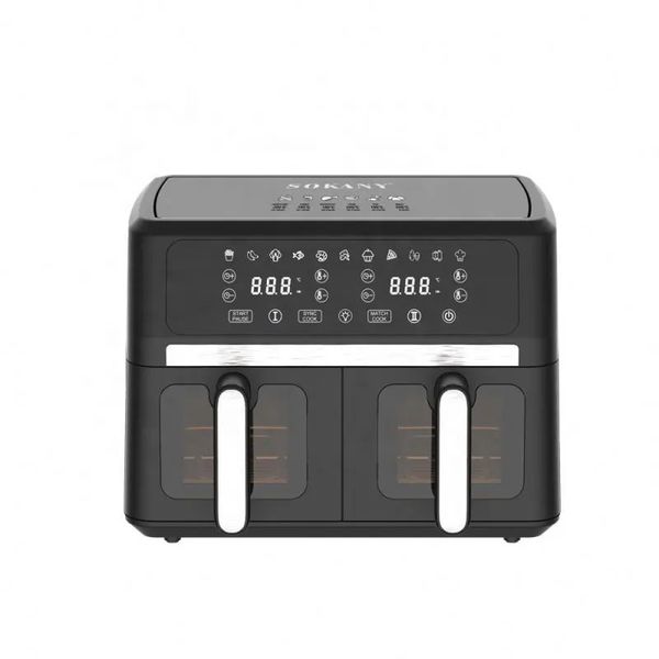 3000W 11L Smart Air Fryer Oven Dual Basket Combo