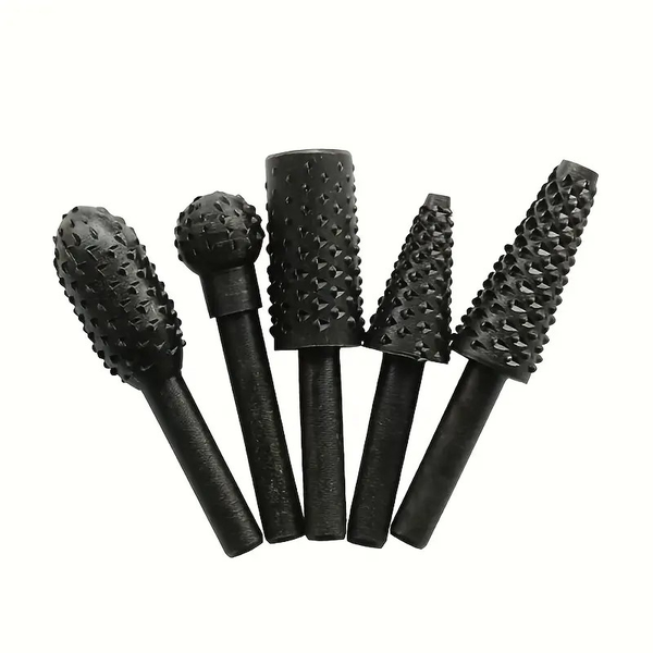 5pcs Woodworking Rotary File Electric Grinding Head Set