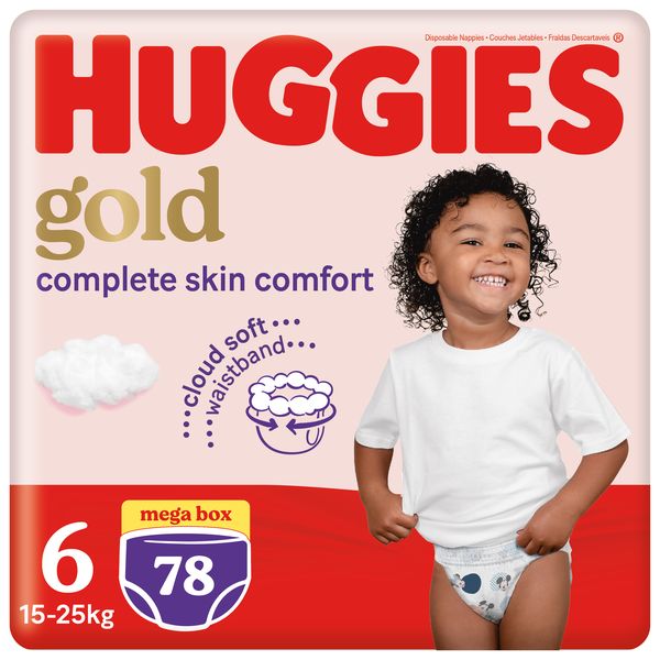 Huggies Gold Pants Size 6 Megabox 78's