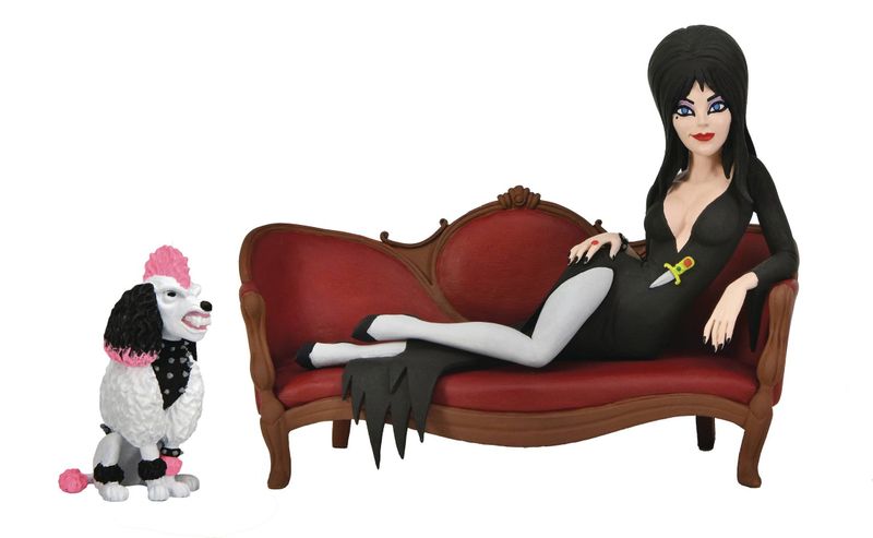 Elvira Toony Terrors Elvira On Couch 6Inch Figure
