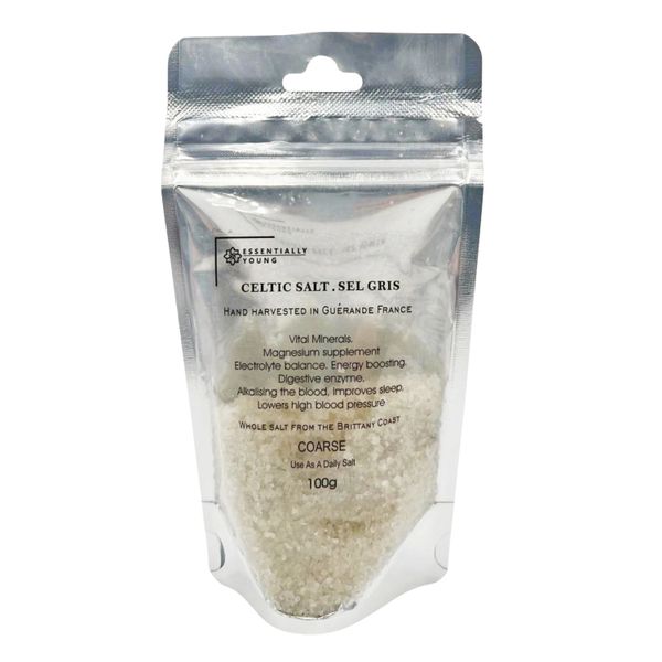Celtic Sea Salt Coarse - Mineral-Rich Gourmet Salt 100g | Essentially Young