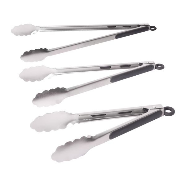 Braai Tong Sets Stainless Steel Tongs 2 and 3 Packs