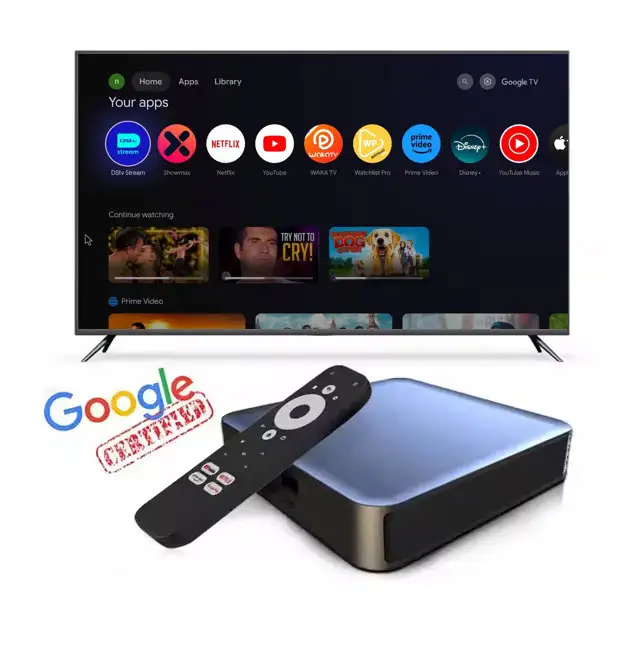 Google & Netflix Certified TV Box 4K-Android 12-DStv-Showmax