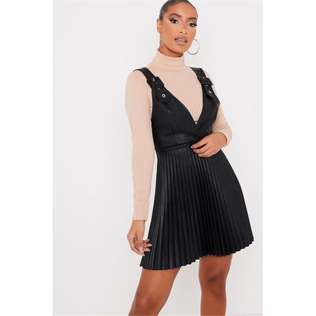 Womens black hot sale pinafore