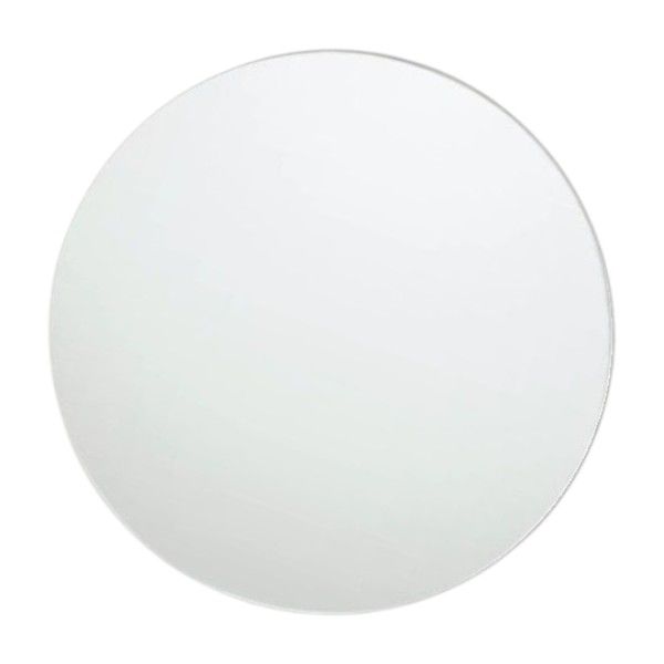Modern Minimalist Round Mirror Wall Sticker - 30cm - Silver
