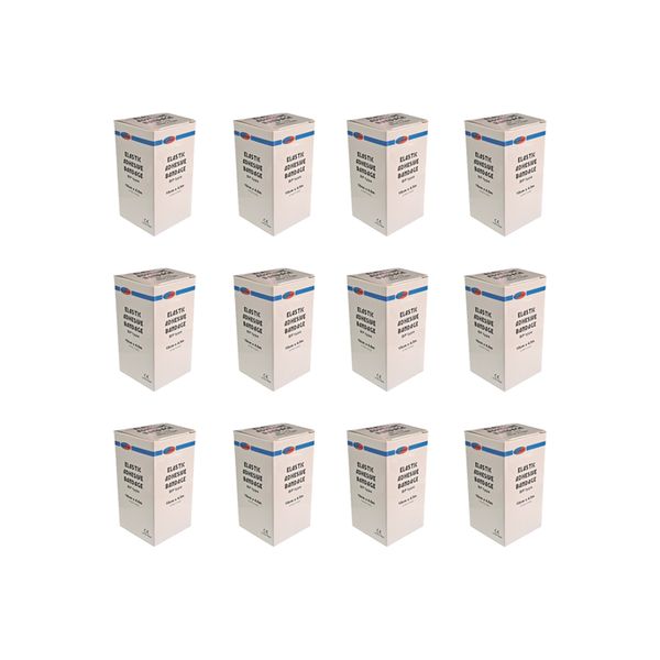 Elastic Adhesive Bandage Stretched 100mm x 4.5m Pack of 12
