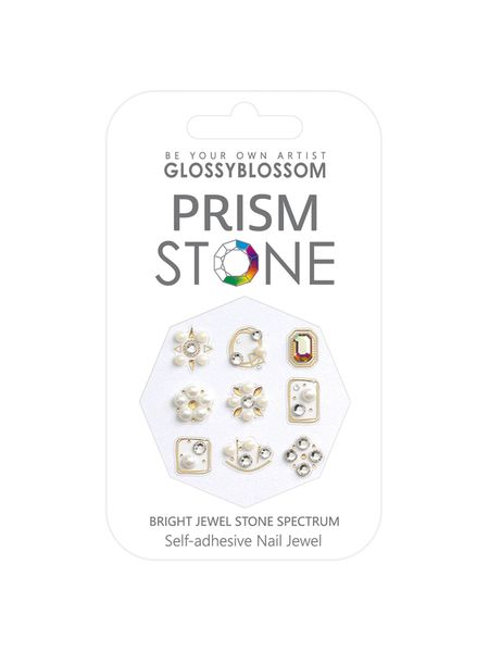 Glossyblossom - Prism Stone - Red nail stickers