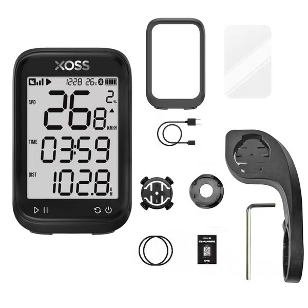 XOSS G Gen3 GPS Bike Computer - 2.8" LCD, 40H Battery, for All Bikes