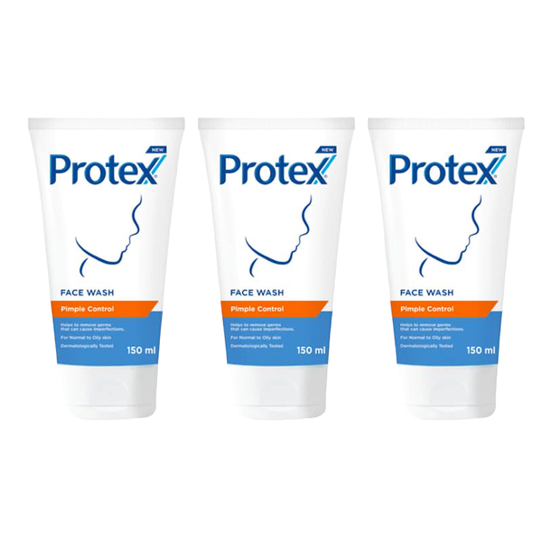 Protex Face Wash, Pimple Control -3 x 150ml