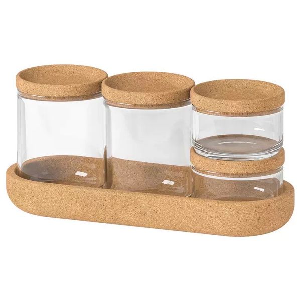 Multifunctional Glass Sealed Jar Sef Of 4/YJA-220
