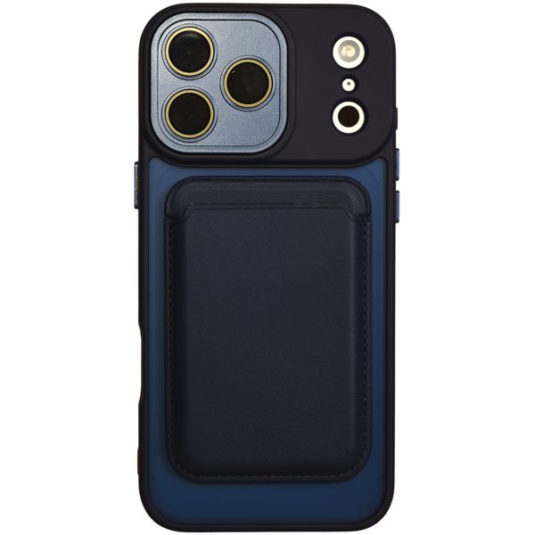 Premium Card Holder Phone Case - Compatible With 17 Pro Max - Deep Blue