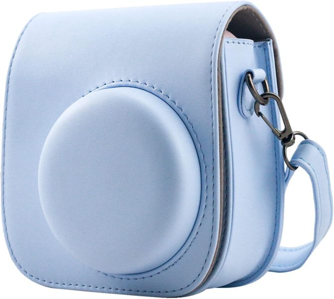 Retro PU Leather Case &amp; Strap for FUJIFILM Instax Mini 12 (Transparent-Cow)