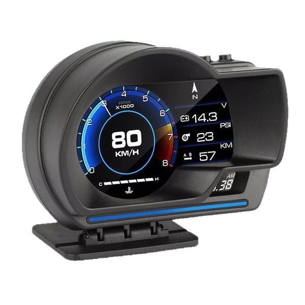 Car HUD P6, OBD+GPS Smart Instrument Cluster, Suitable for Most Vehicles