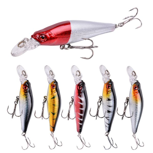 6Piece 9cm/8.3g Floating Minnow Fishing Lures Baits - Freshwater/Saltwater