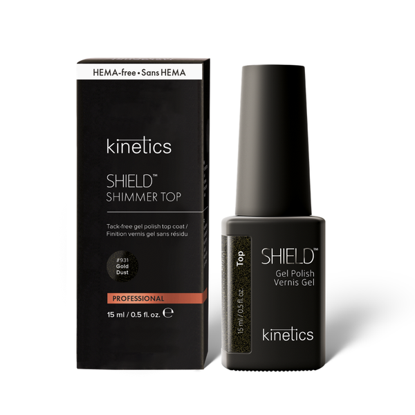 Kinetics Nails Shield Gel Polish Shimmer Top Coat 15ml