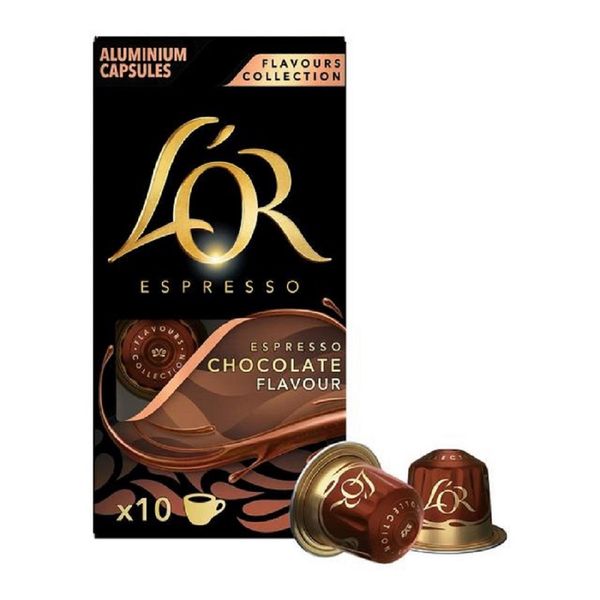 L'OR Chocolate Flavoured Espresso Aluminium Coffee Capsules - Pack of 10