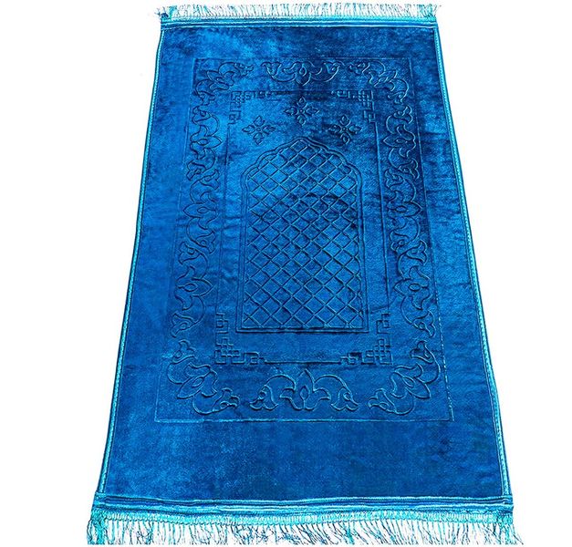 Soft &amp; Silvery Islamic Prayer Mat