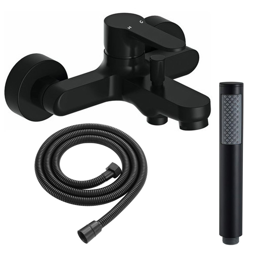 Montale Black Edition Luxor Wall Mounted Bath Shower Mixer Tap