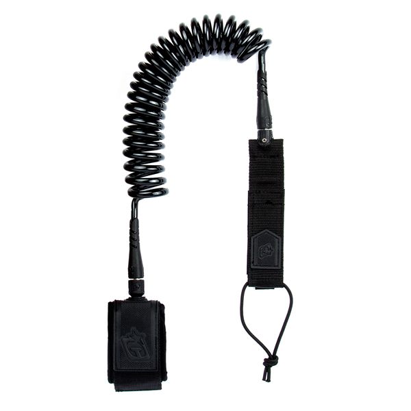 Creatures Sup Ankle Coil 10 Leash : Black Black (LSCA910BKBK)