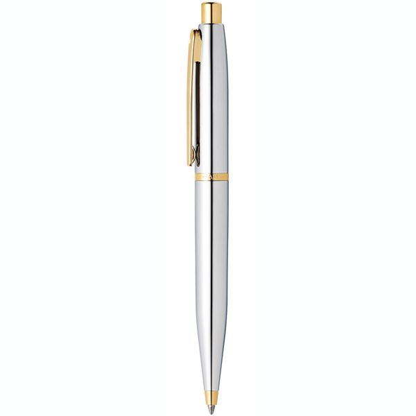 Sheaffer VFM Polished Chrome with Gold Trims Ballpoint Pen
