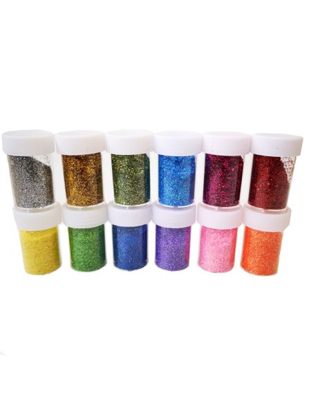 Glitter Set of 12 Colours . 13g - 16g