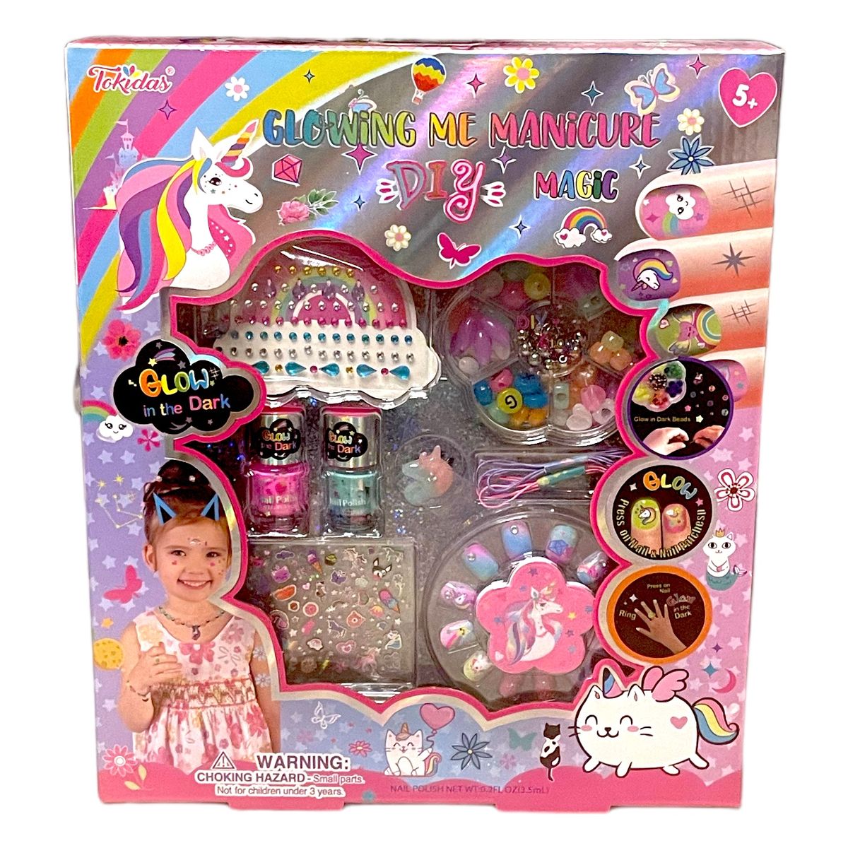 Tokidas Glow-In-The-Dark Kids Manicure DIY Set | Shop Today. Get it ...