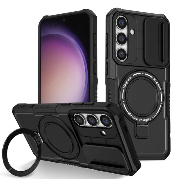 Slide Camera Lens Cover Shockproof Armor Case Compatible With Galaxy S22