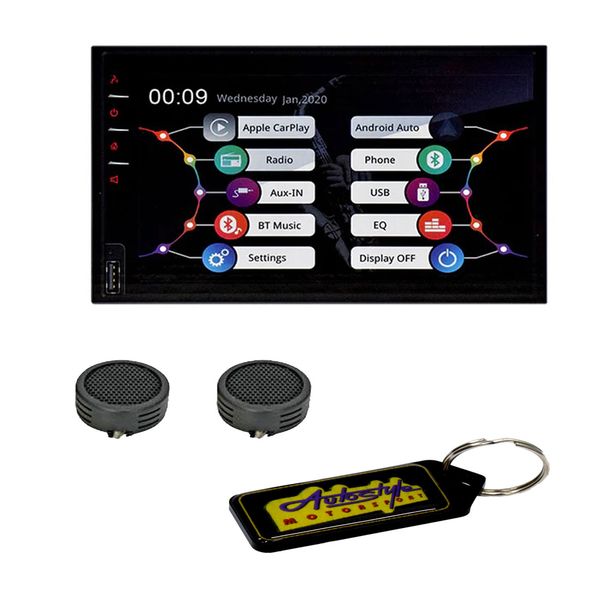 Paramount ZXN6040BT DL 6.75" Media Player &amp; Evo Tweeters &amp; Keyring