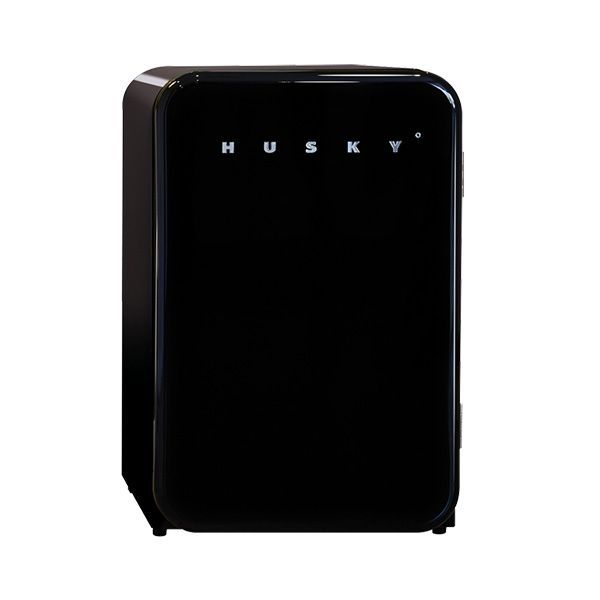 Husky - 110l Undercounter Retro Fridge - Black