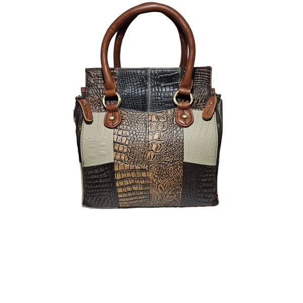 Multifunctional Genuine Leather Organiser Handbag