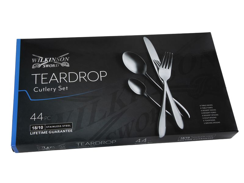 Wilkinson - Sword 18/10 Teardrop Cutlery Set - 44 Piece