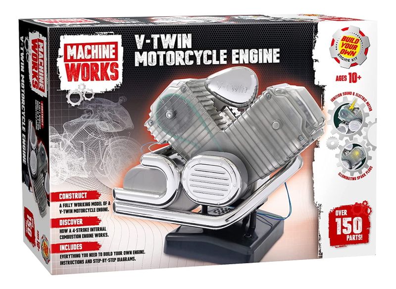 Machine Works V-Twin Motorcycle Engine Plastic Model Kit