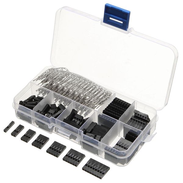 310Pcs 2 54Mm Dupont Wire Jumper And Header Connector Housing Kit