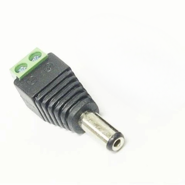 CCTV ADPT PLUG MP121 - 2.1mm DC Plug to 2-Way Screw Terminal Block Adaptor