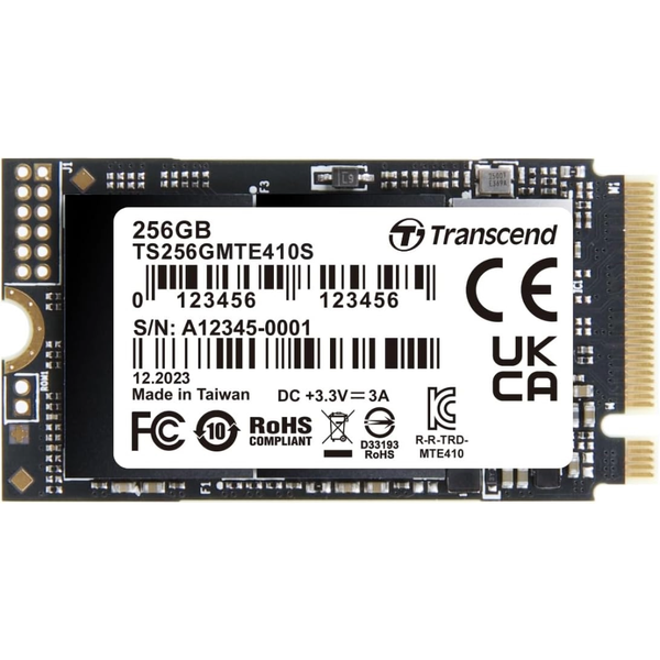 Transcend Internal Solid State Drive - MTE410S 256GB M.2 2242 NVMe SSD
