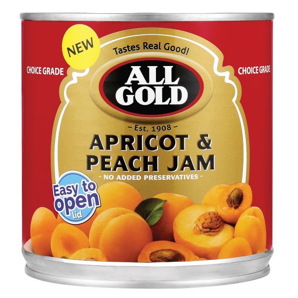All Gold Apricot &amp; Peach Jam Can 900g