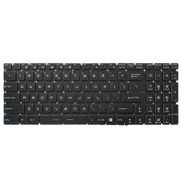 White Word US Laptop Keyboard Compatible with MSI 16J2 16J3 16J4 16J5 16J9
