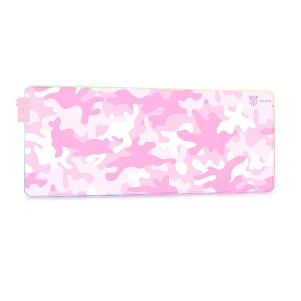 Wings 12 Lighting Modes RGB Glowing Mouse Pad -Pink MP005 800x300x4mm