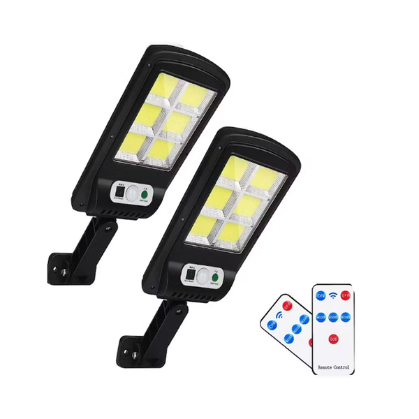Set of 2 High Brightness Solar Sensor Light with Remote DB-175