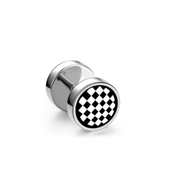 ER-A007-SQ, Stainless Steel Stud Earrings-Square
