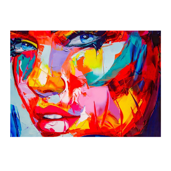 Wall Art Canvas - Woman with Blue Eyes