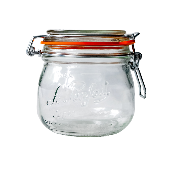 Le Parfait (6x 500ml) Jars for Preserving, Pickling, Fermentation &amp; Storage