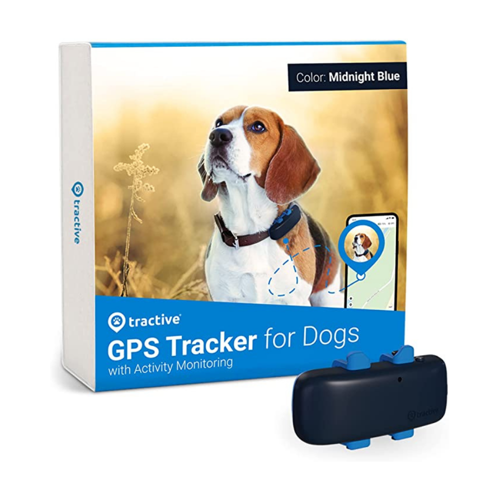 Tractive Pet tracker, Waterproof GPS, No SIM card tracker (Midnight